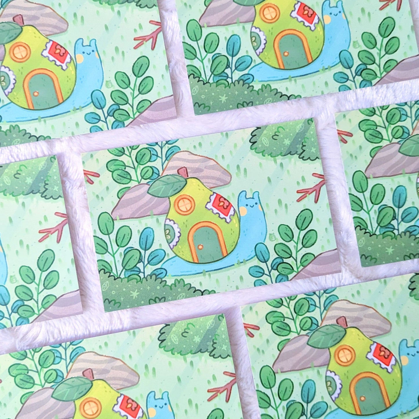 Wandering Pear Snail Postcard