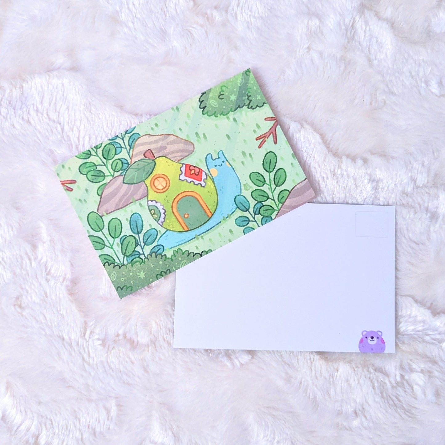 Wandering Pear Snail Postcard