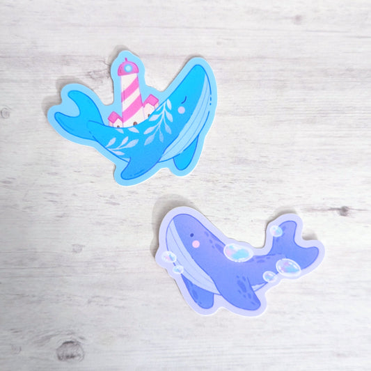 Dream Guide Whales Waterproof Stickers
