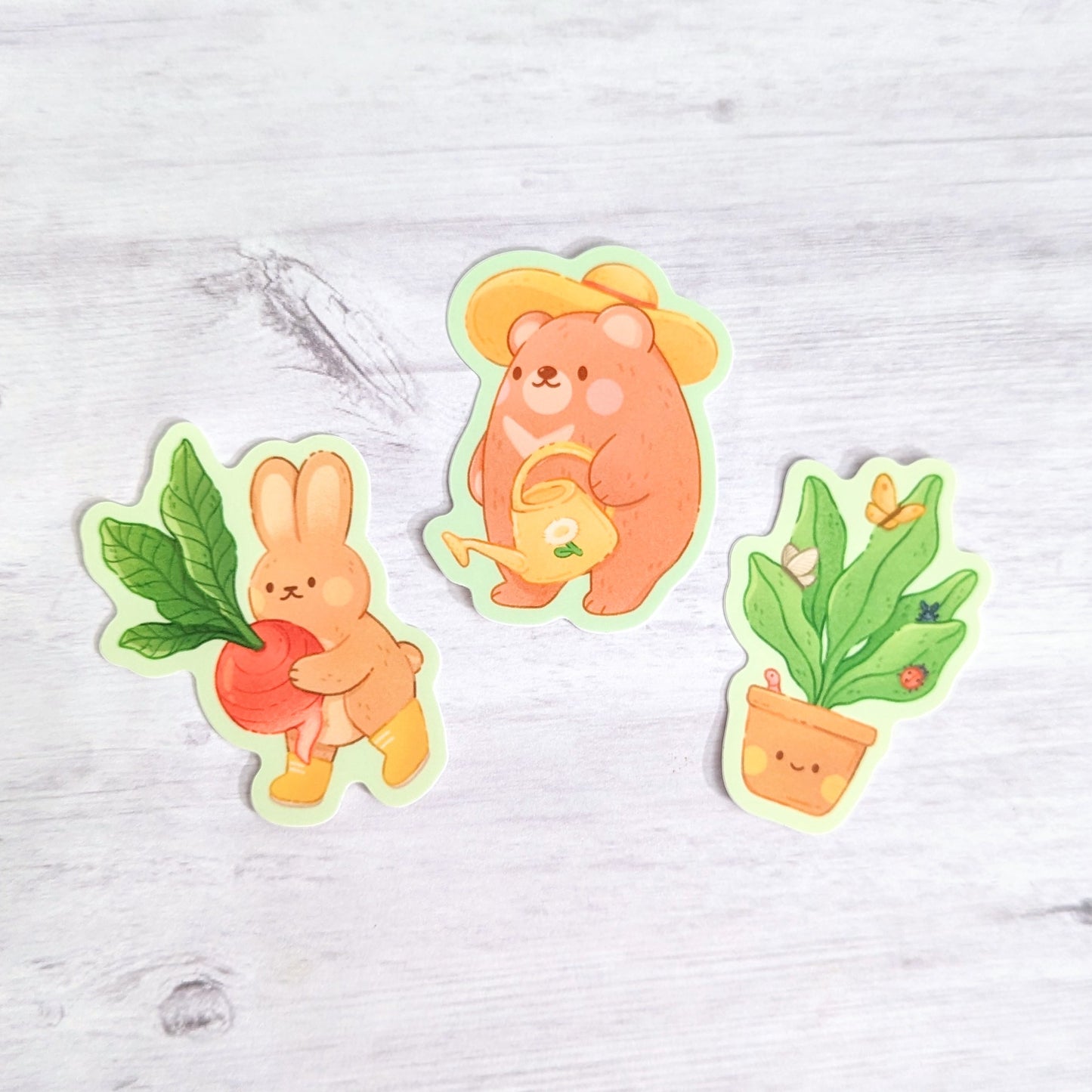 Garden Friends Waterproof Stickers