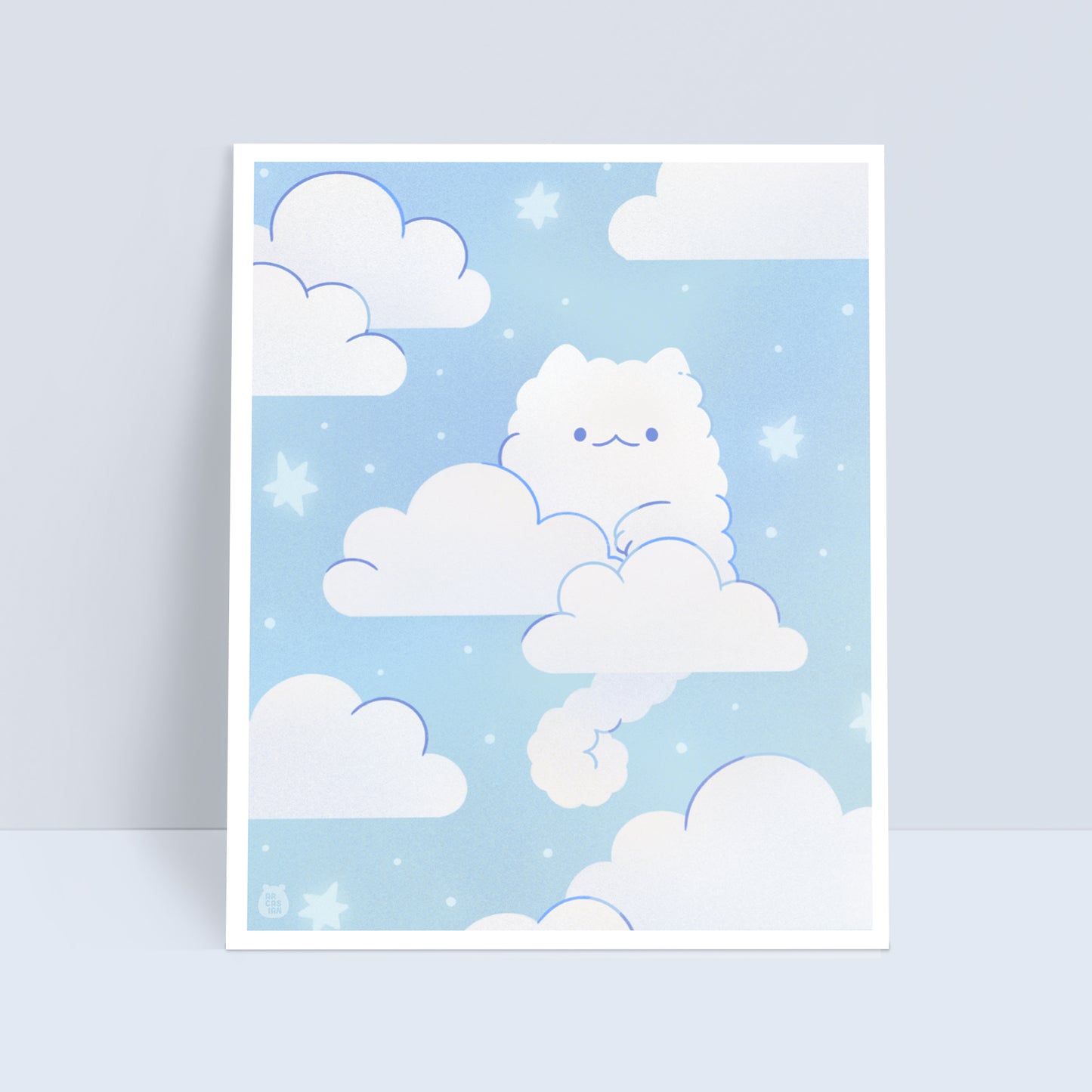 Cloud Cat 8x10 Art Print
