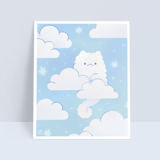Cloud Cat 8x10 Art Print