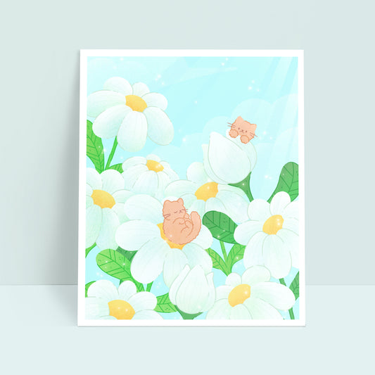 Daisy Fluffs 8x10 Art Print