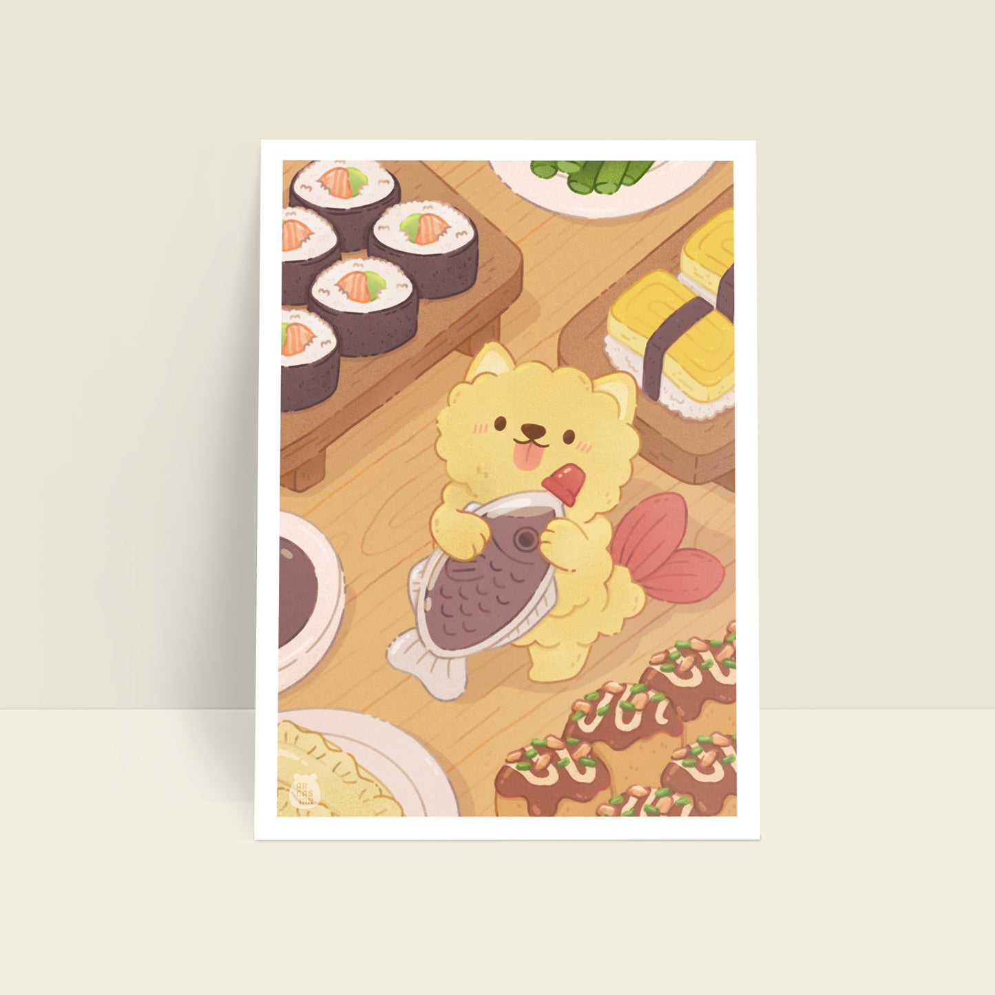 Dinner Time 6x8 Art Print