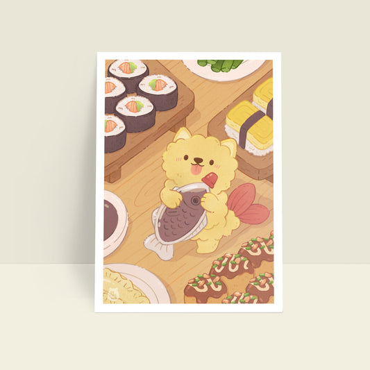 Dinner Time 6x8 Art Print
