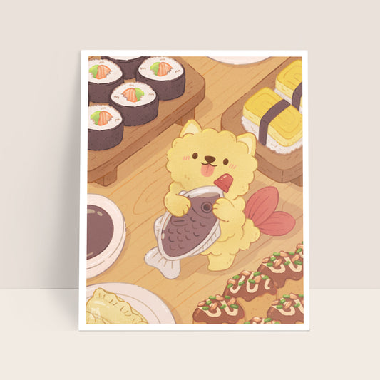 Dinner Time 8x10 Art Print