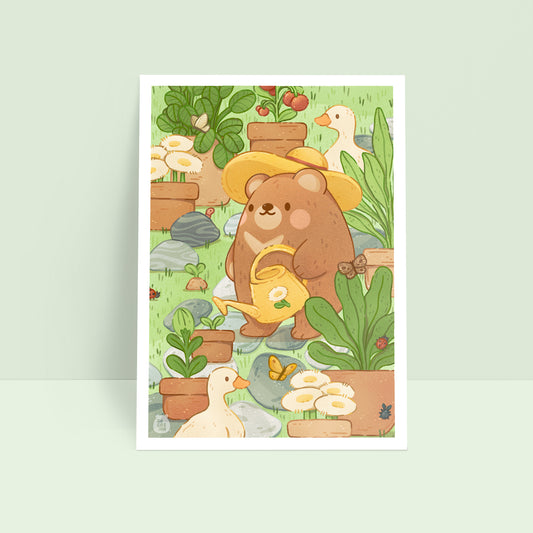 Garden Friends 6x8 Art Print
