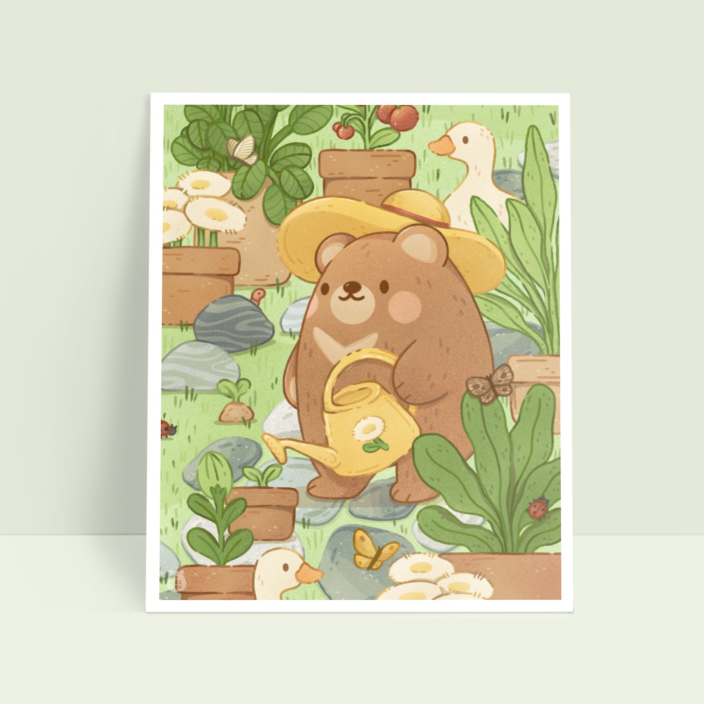 Garden Friends 8x10 Art Print
