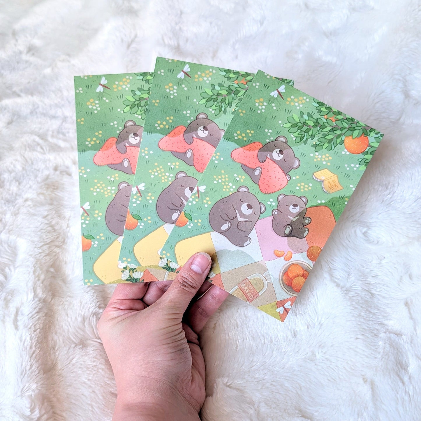 Bear Picnic Postcard