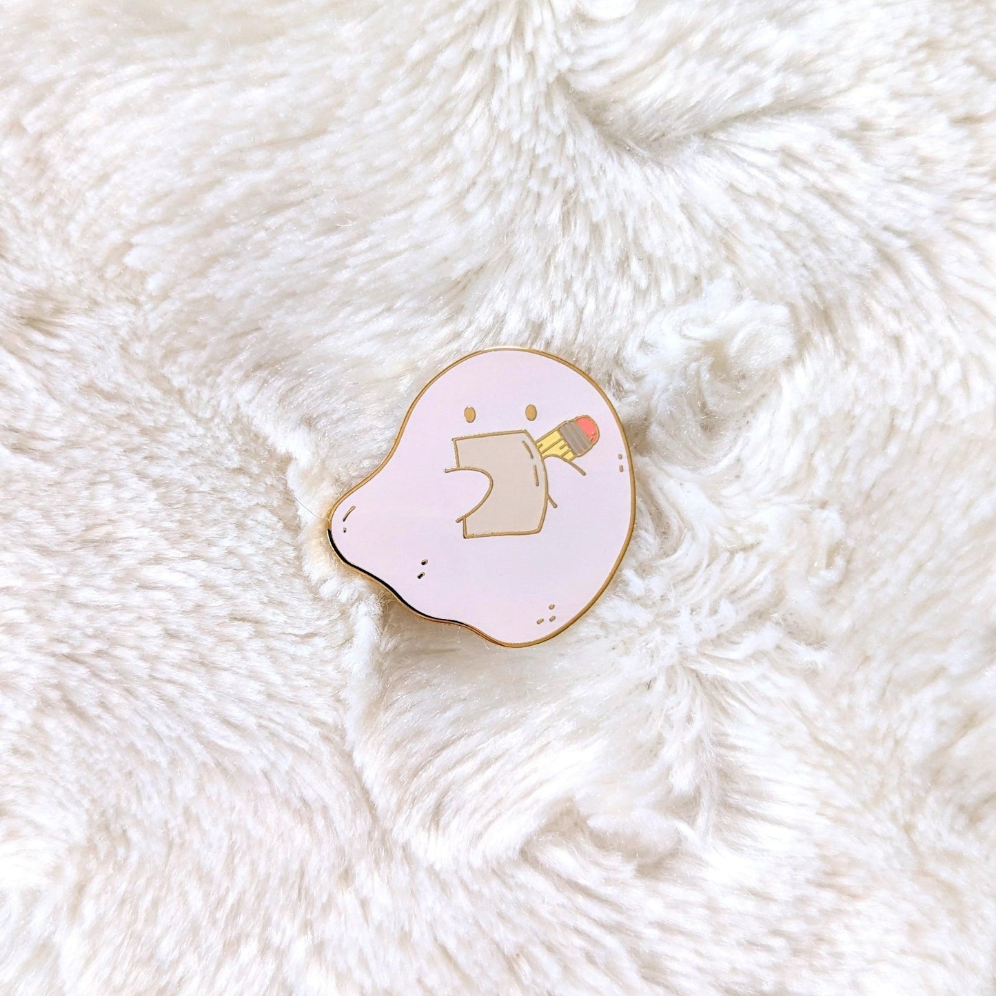 Ghost Writer Enamel Pin