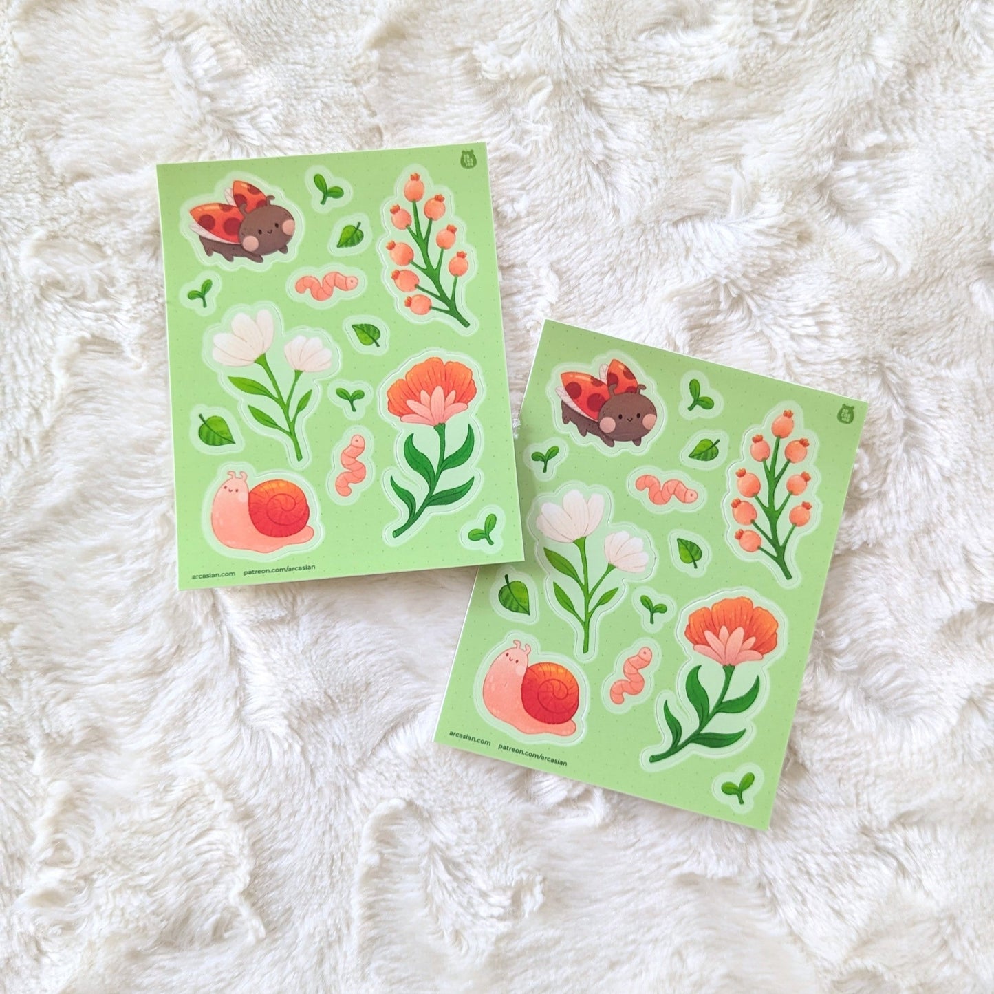 Springtime Friends Waterproof Sticker Sheet