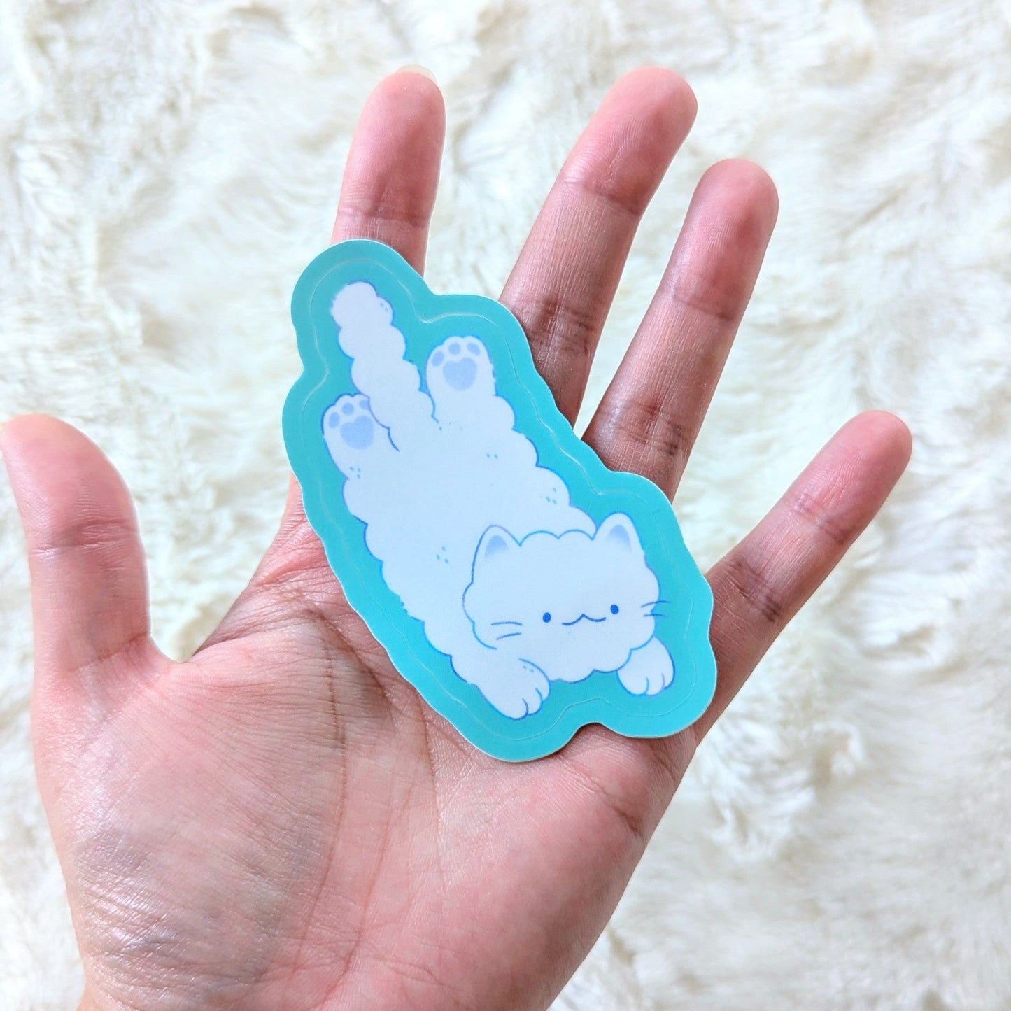 Cloudy Cats Waterproof Stickers