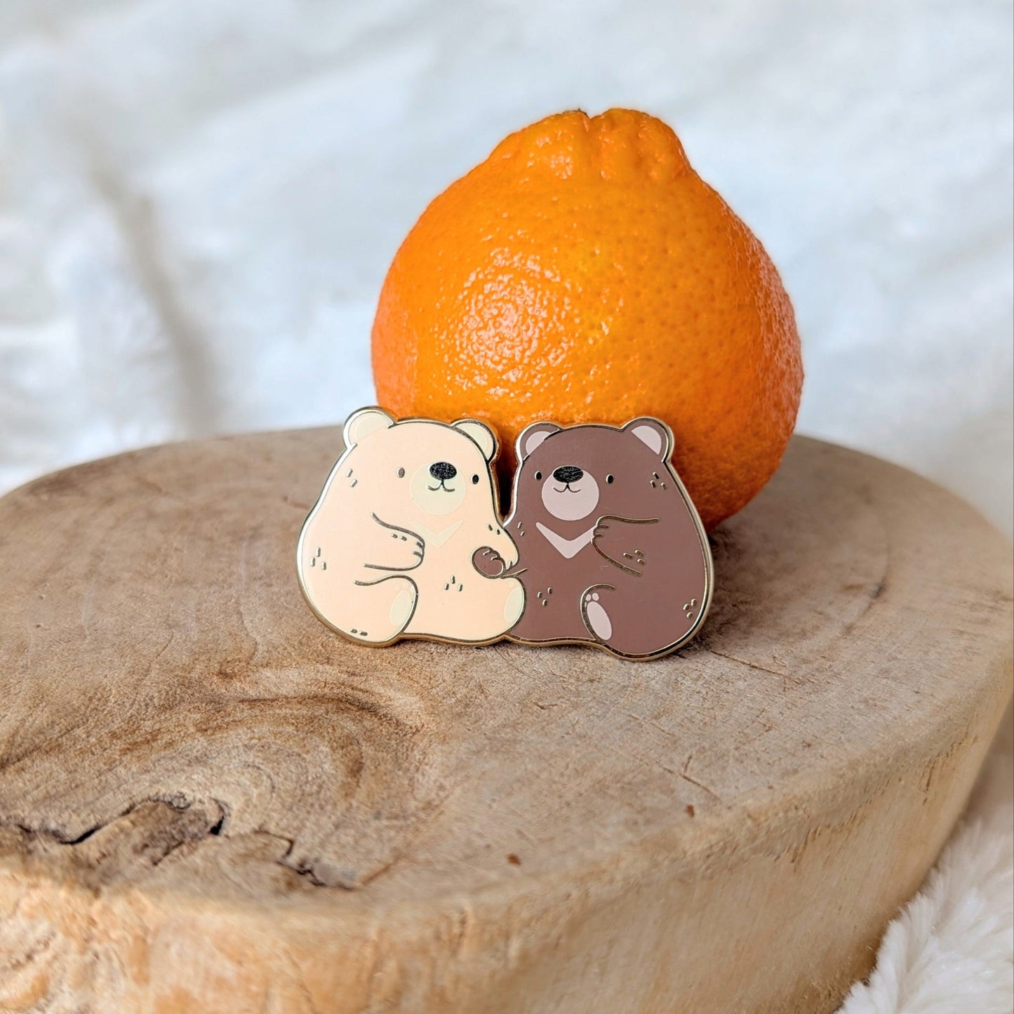 Bear-sties Besties Enamel Pin