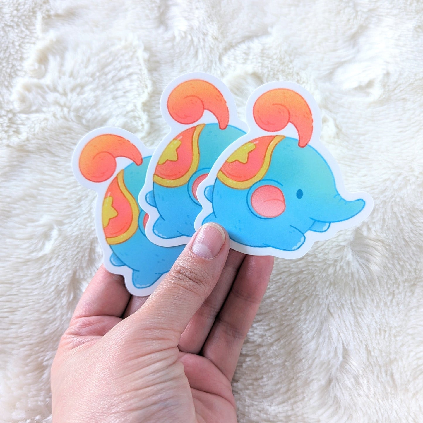 Circus Elephant Waterproof Stickers