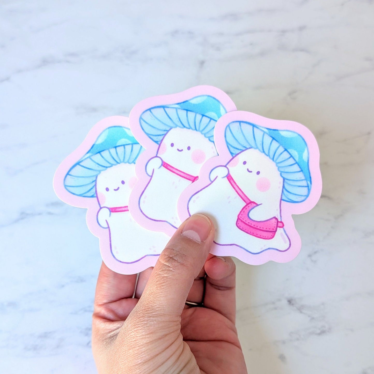 Mushroom Ghost Waterproof Stickers