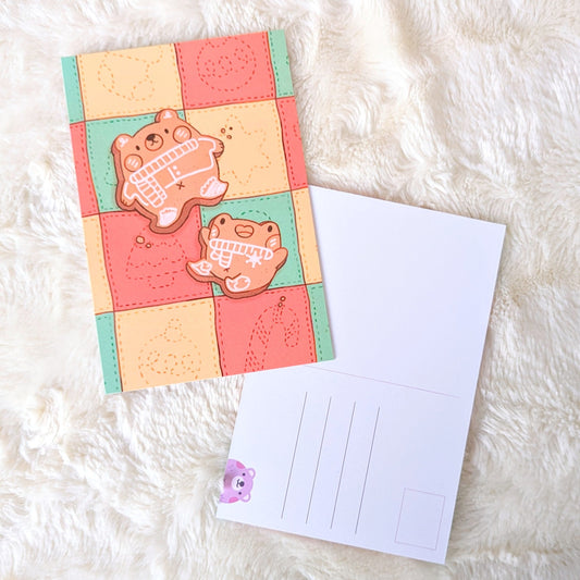 Cute Cookie Friends Postcard