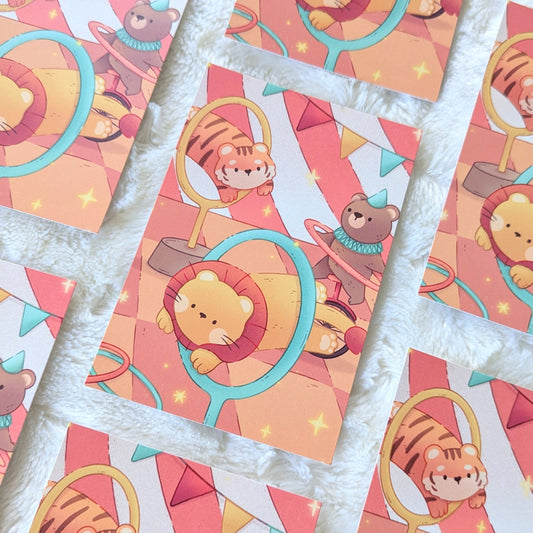 Critter Circus Postcard