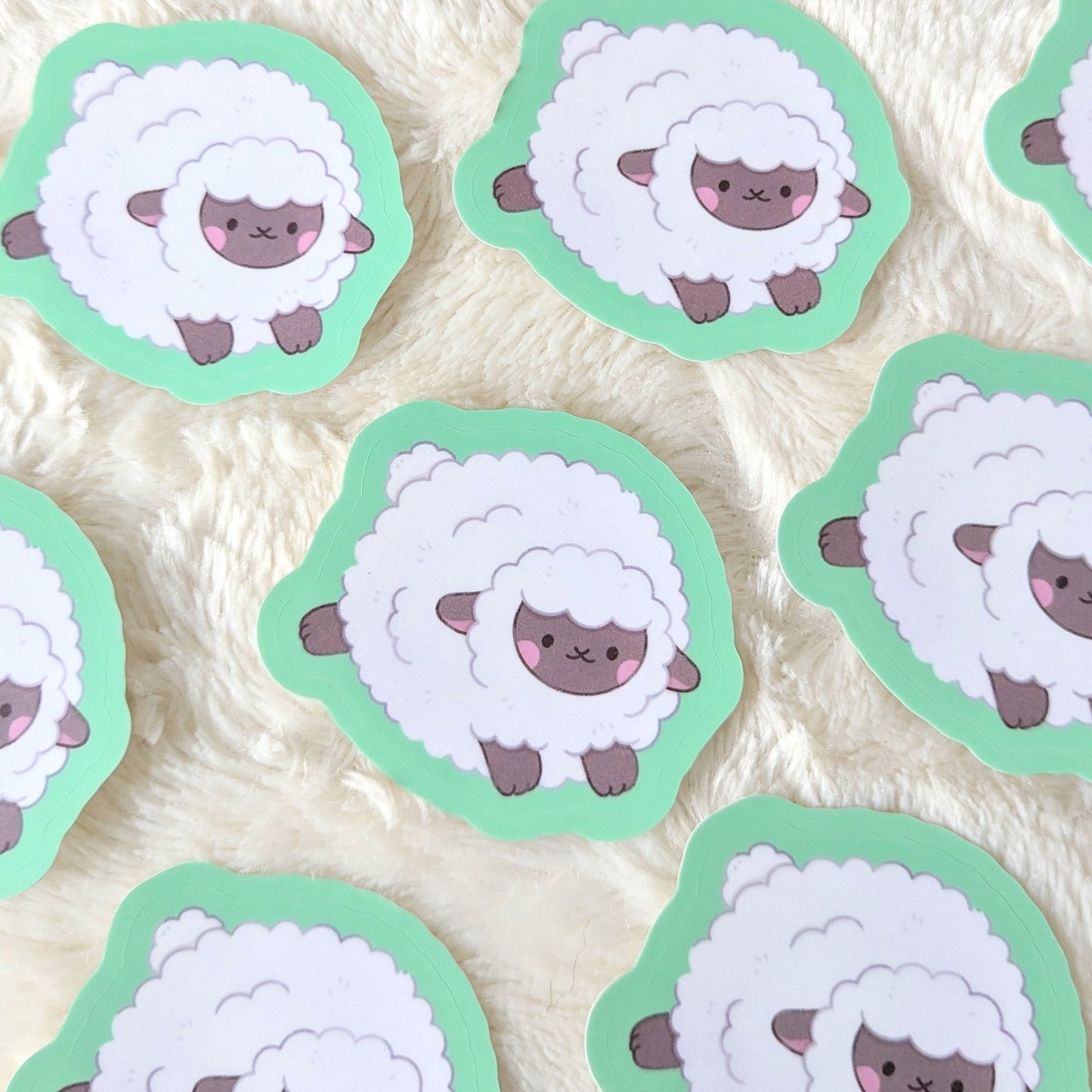 Sweet Sheep Waterproof Stickers