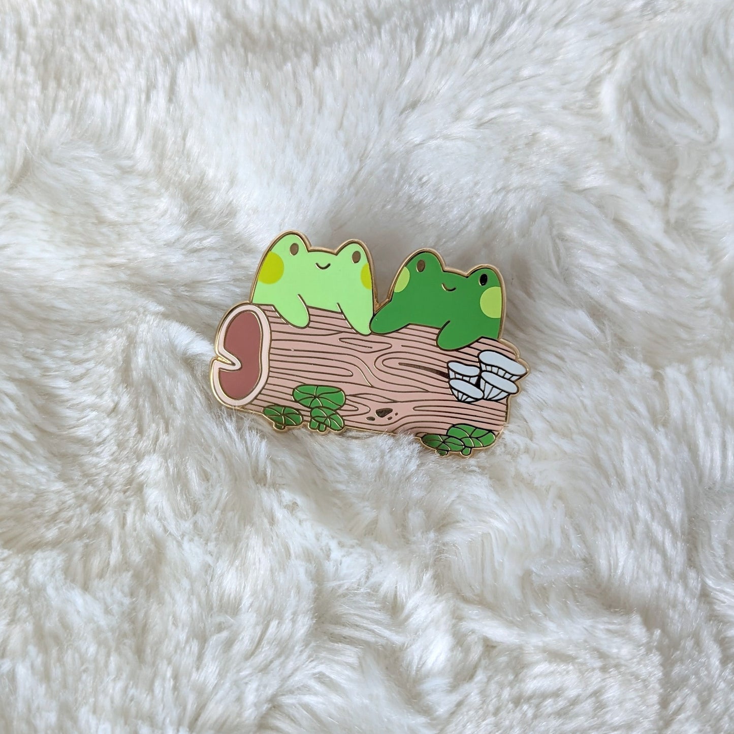 Frogs in Love Enamel Pin