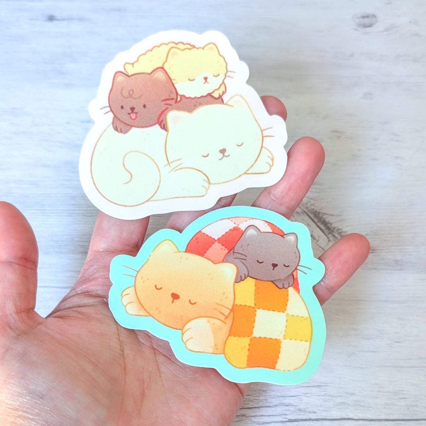 Cat Piles Waterproof Stickers