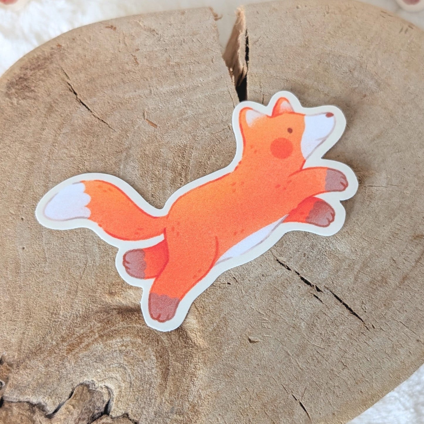 Leaping Fox Waterproof Stickers