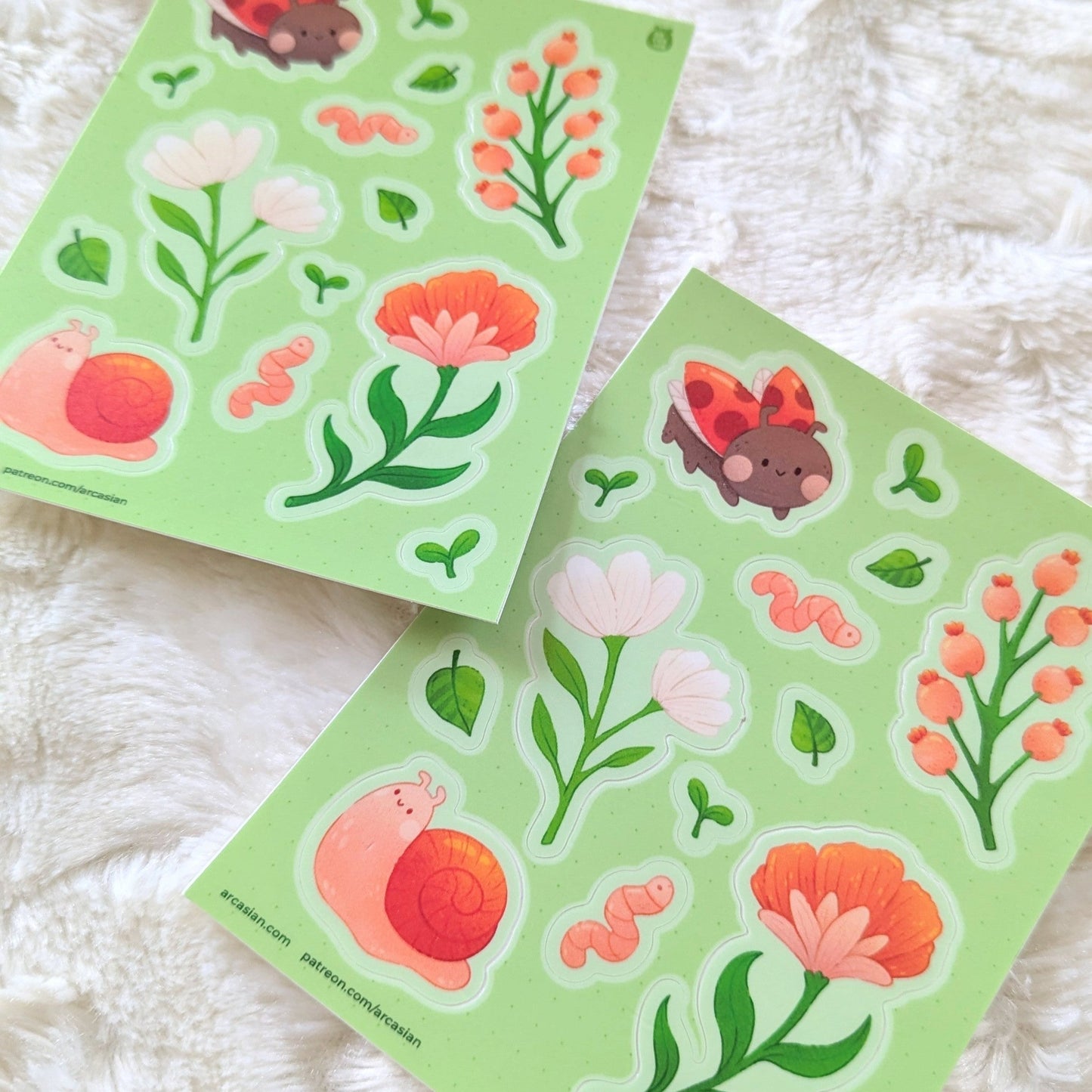 Springtime Friends Waterproof Sticker Sheet
