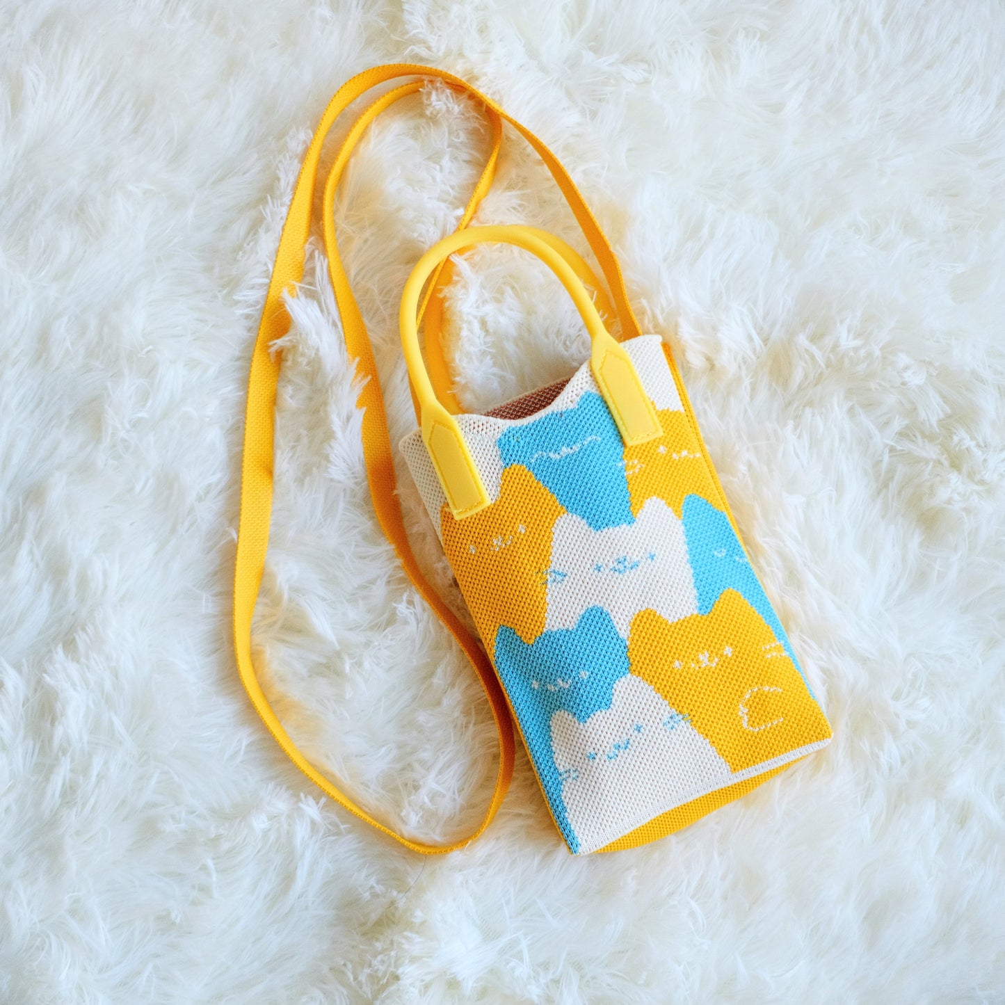 Cat Pile Knit Shoulder Bag