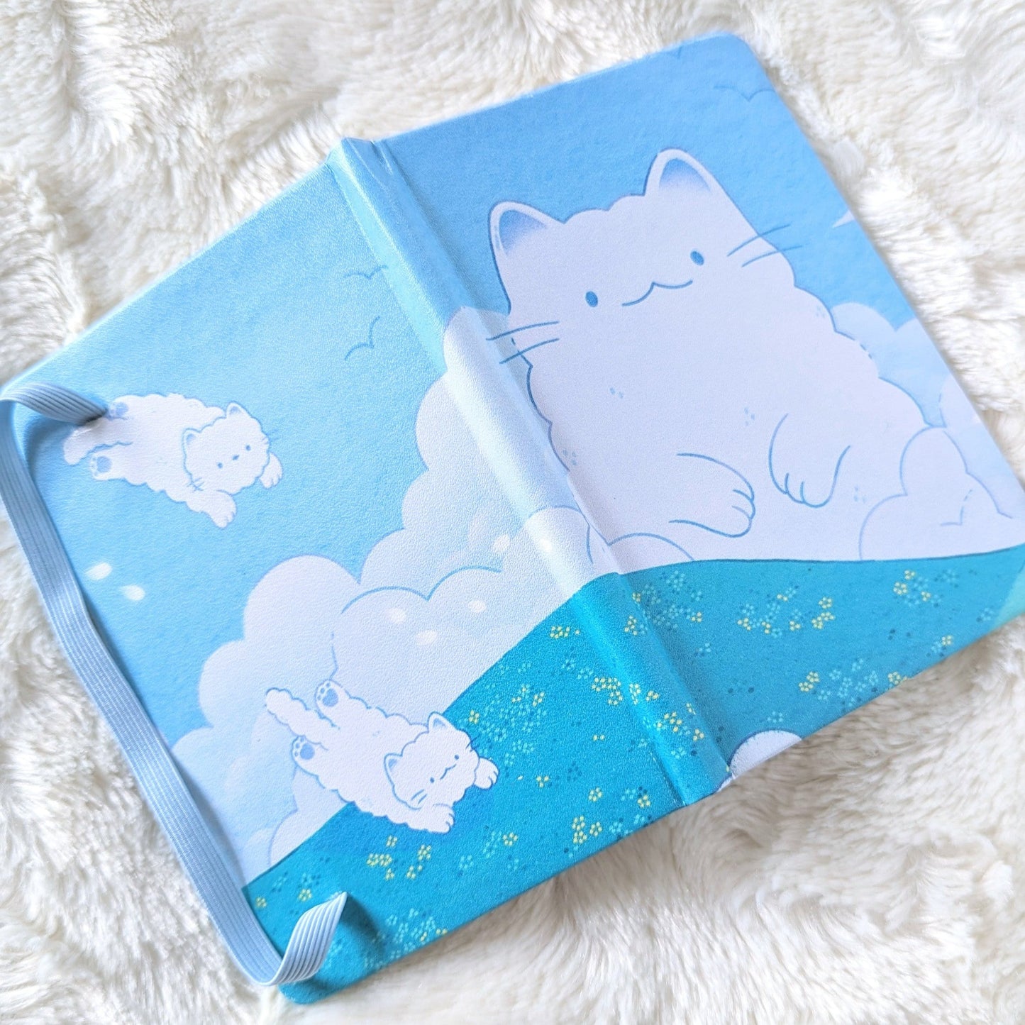 Cloudy Cats A6 Mini Notebook (Blank)