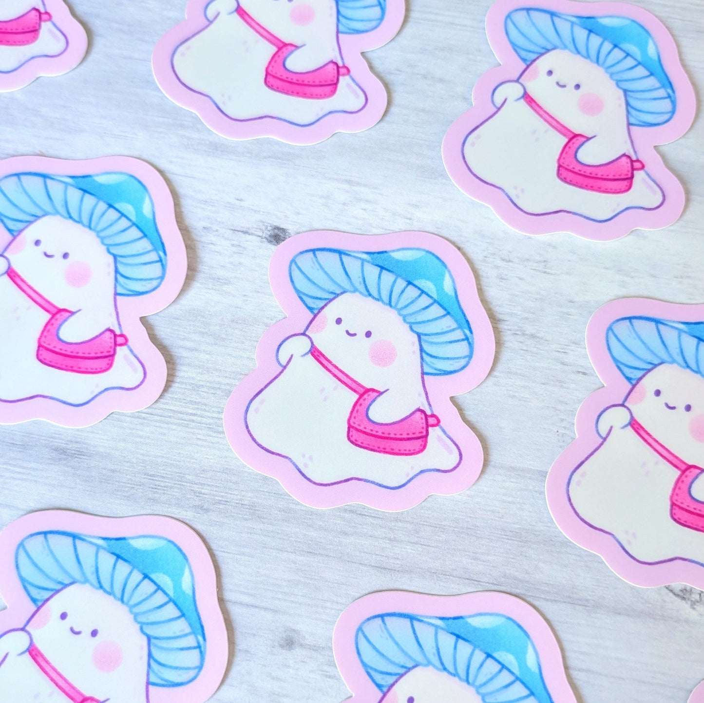 Mushroom Ghost Waterproof Stickers