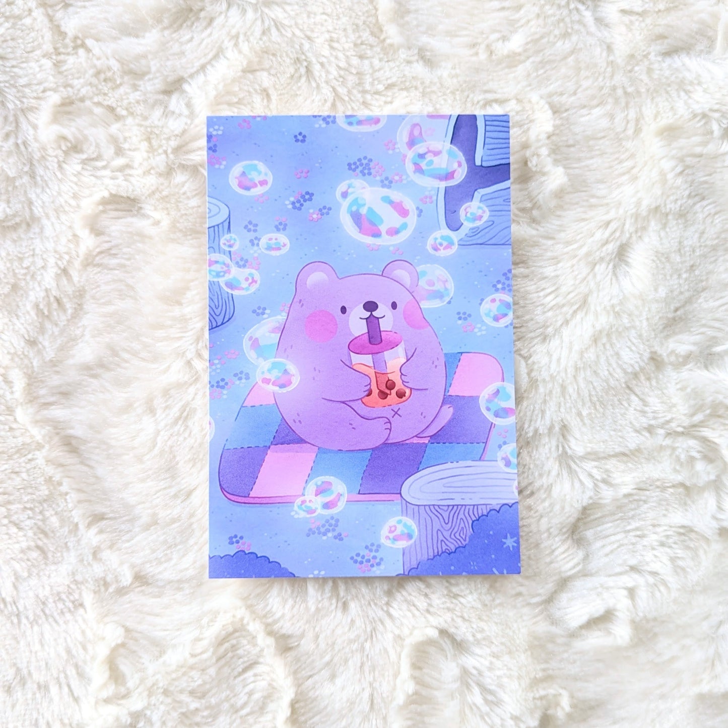 Bubbly Bear Postcard