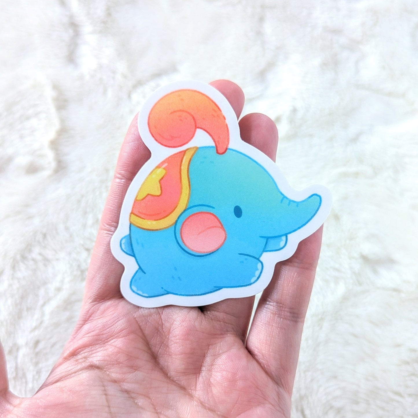 Circus Elephant Waterproof Stickers