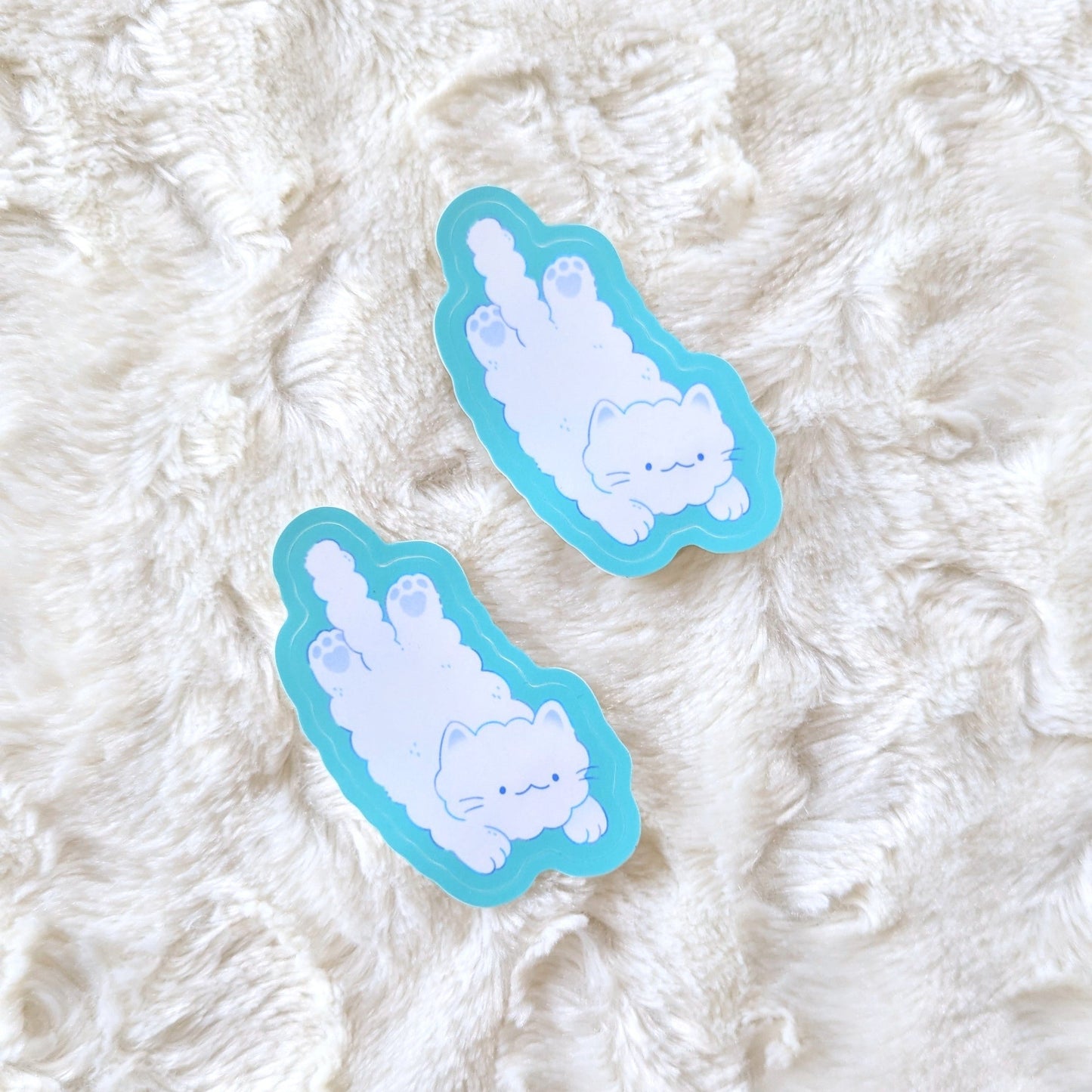 Cloudy Cats Waterproof Stickers