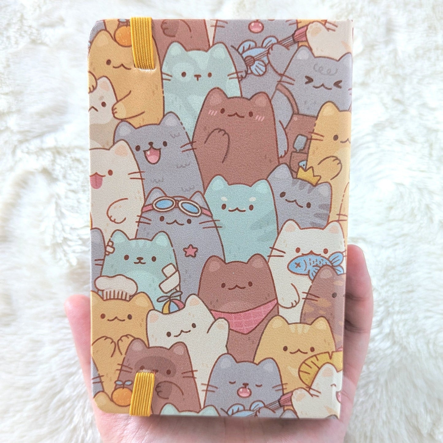 Cat Pile A6 Mini Notebook (Blank)