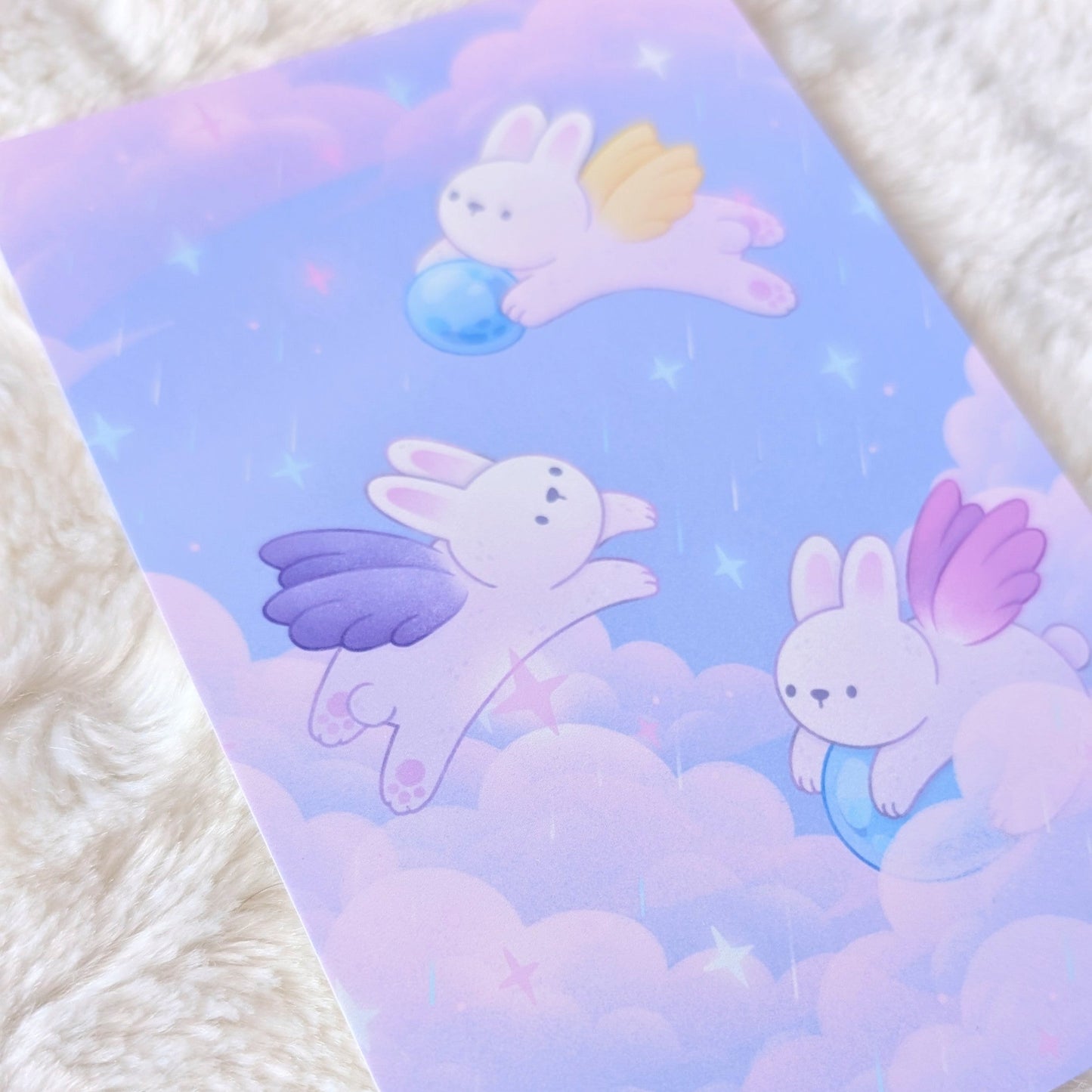 Celestial Bunnies Postcard