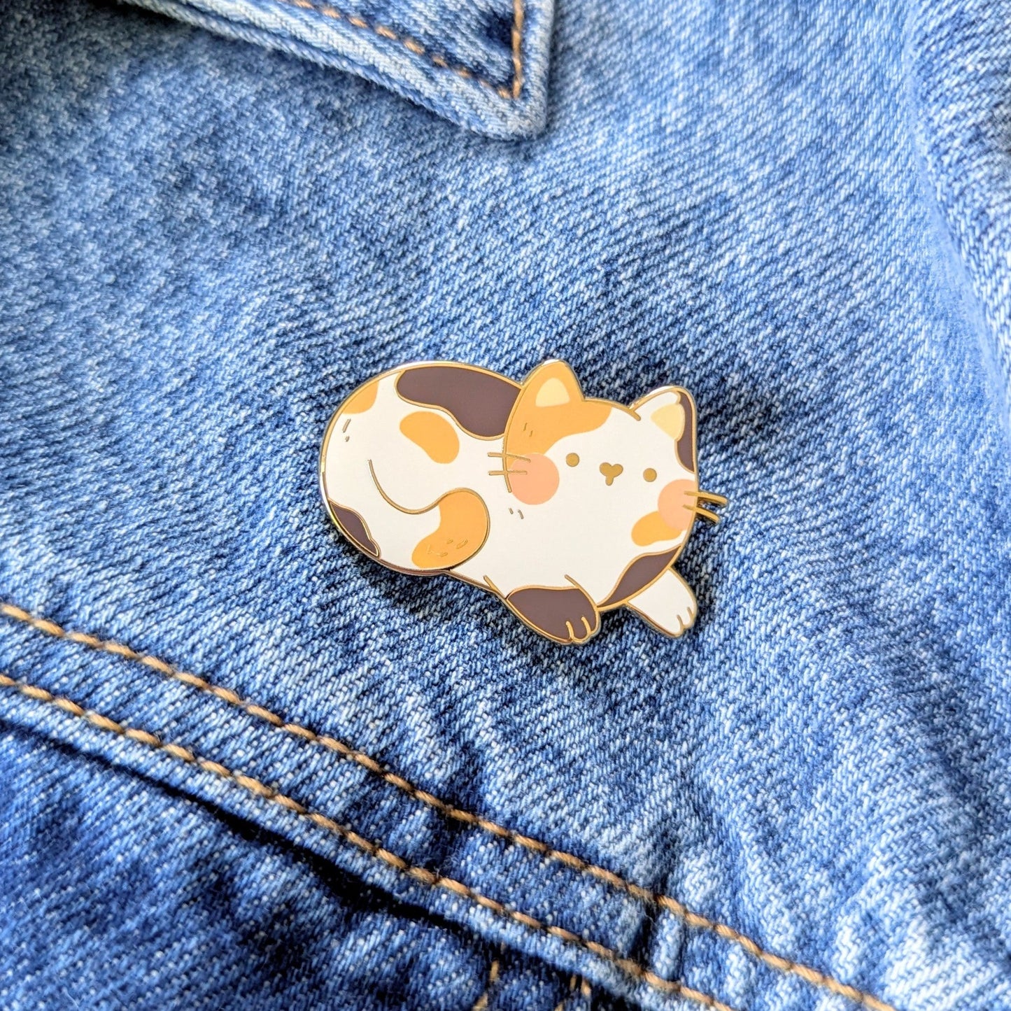 Boba the Calico Enamel Pin