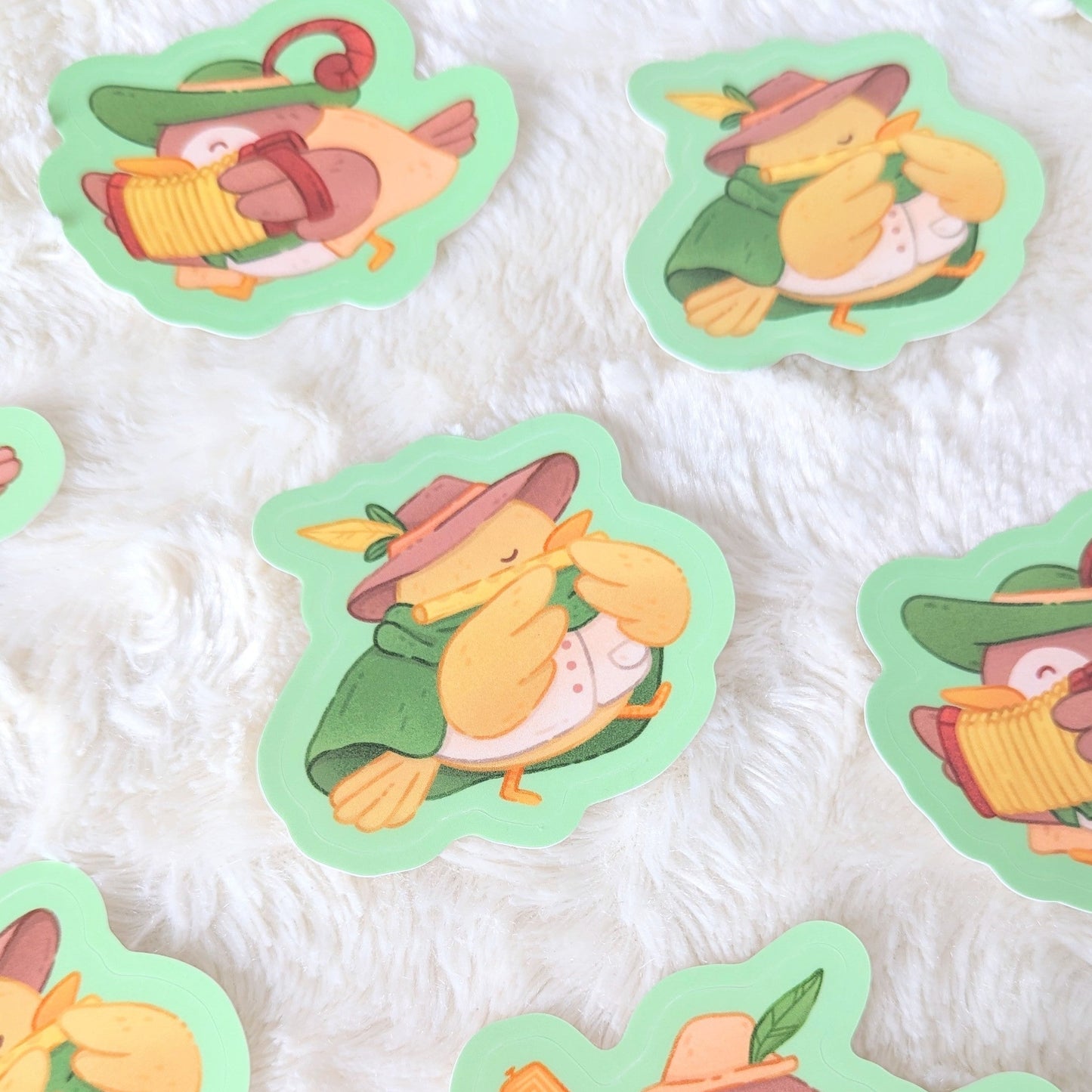 Bard Birds Waterproof Stickers