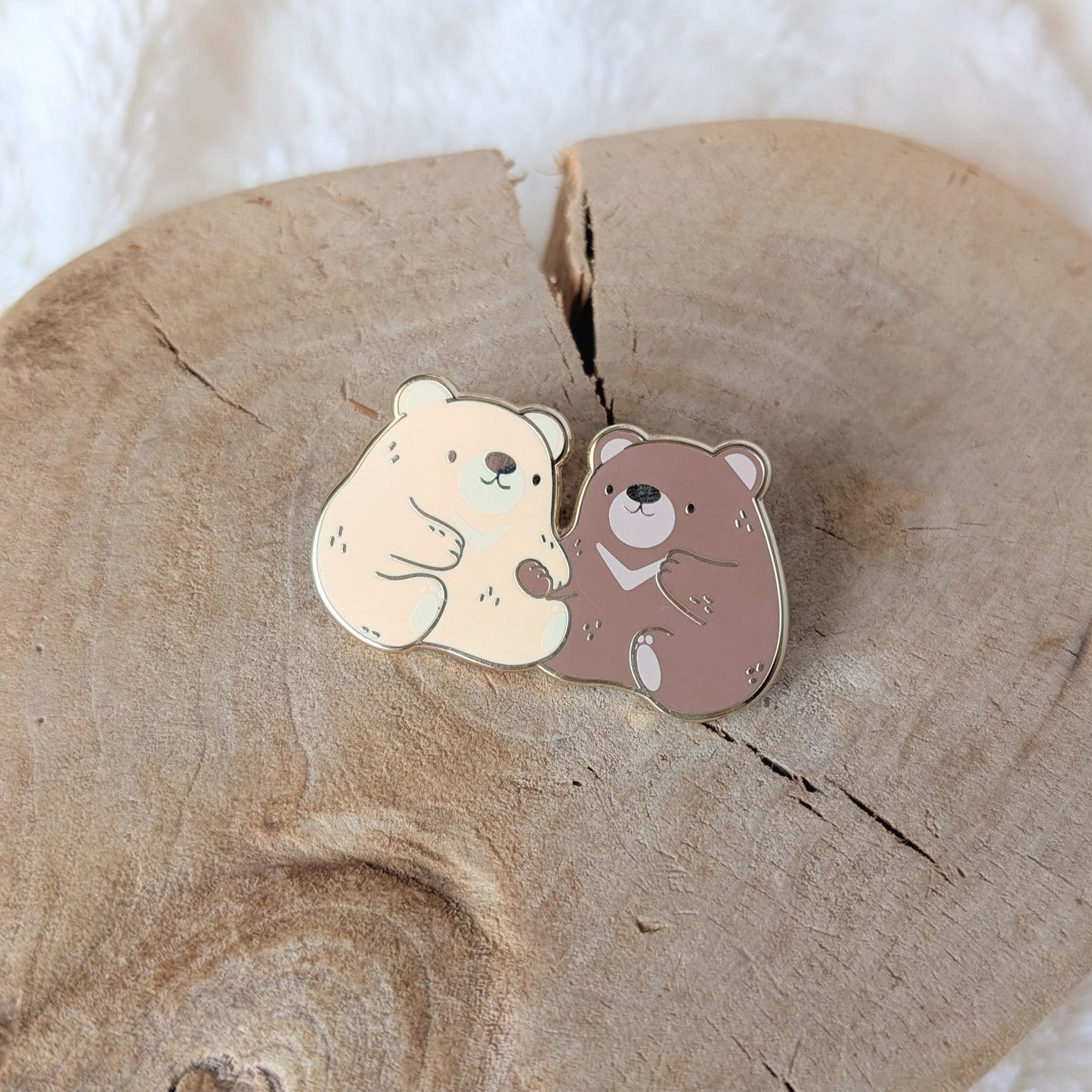 Bear-sties Besties Enamel Pin