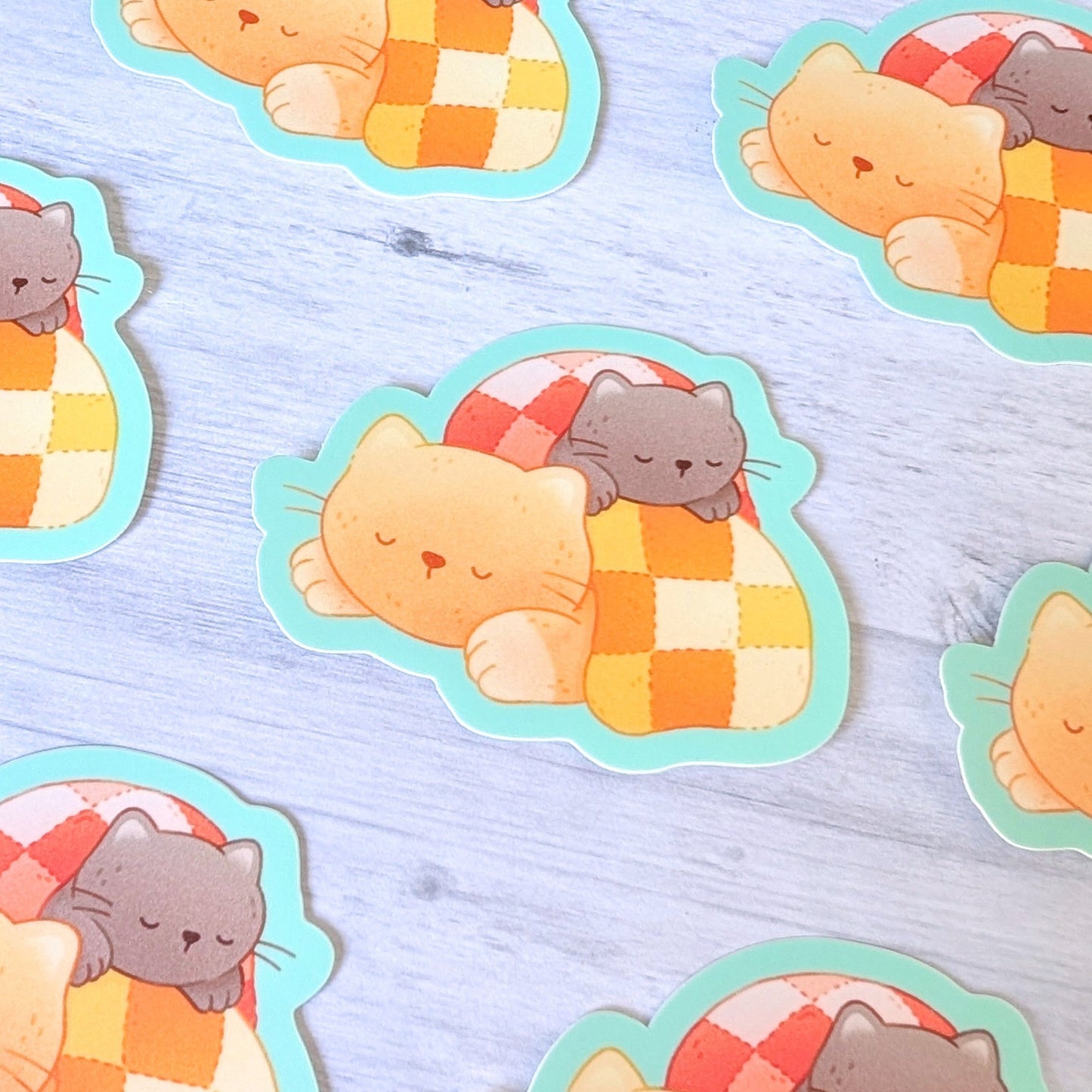Cat Piles Waterproof Stickers