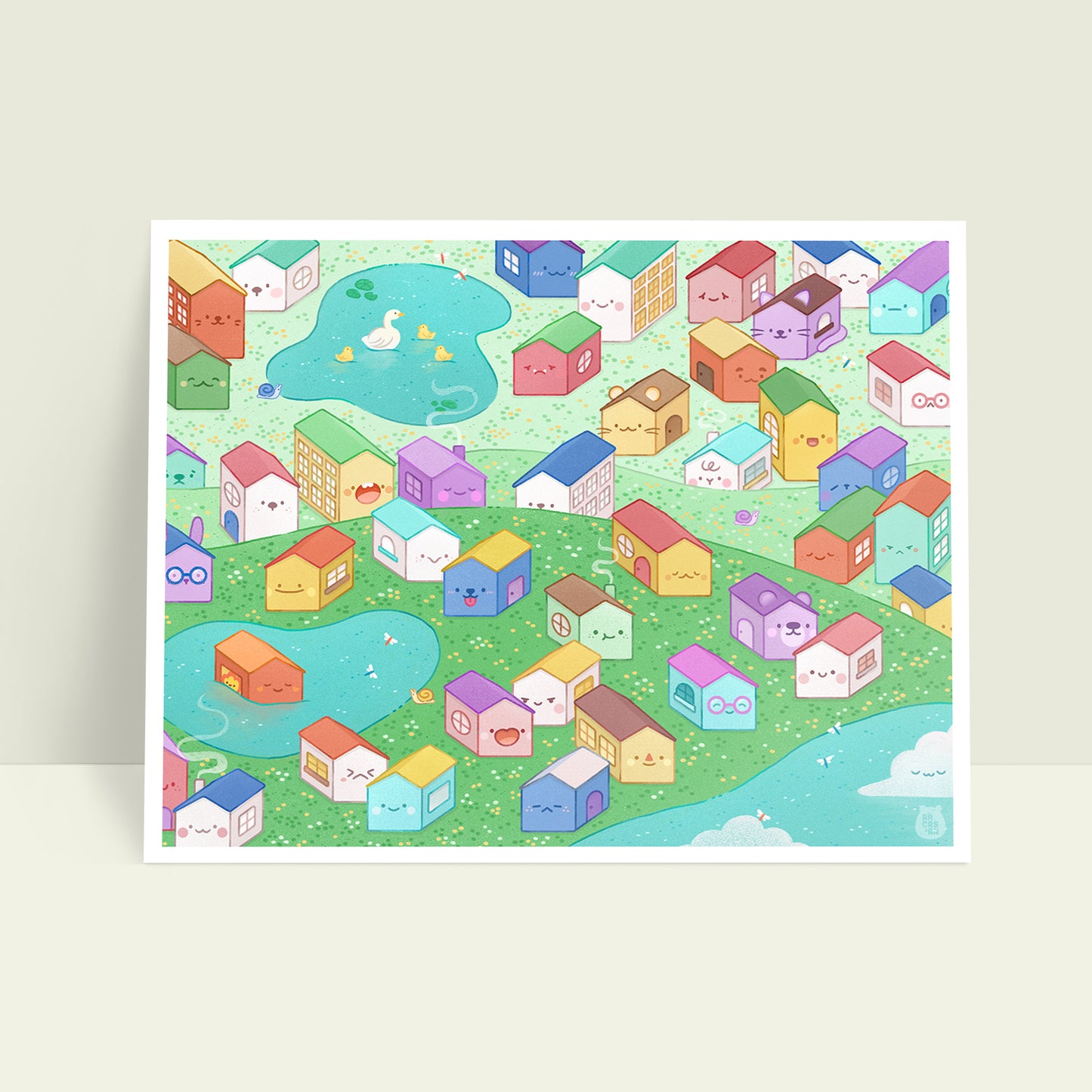 Tiny Town 8x10 Art Print