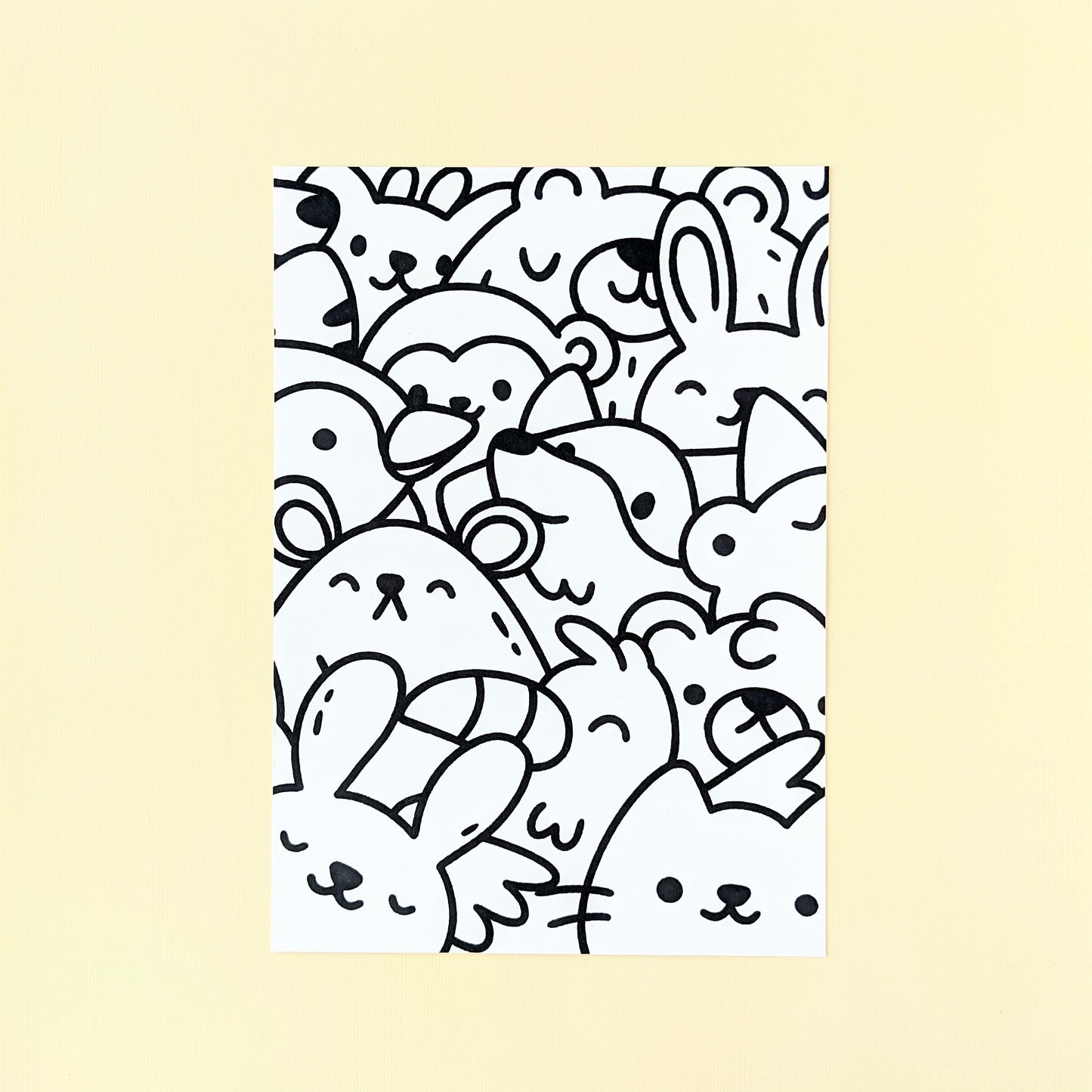 Group Photo Colouring Page