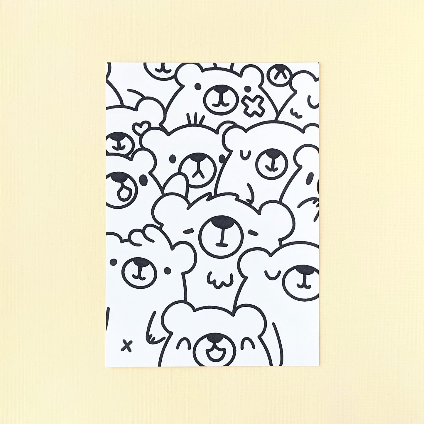 Cotton Bears Colouring Page