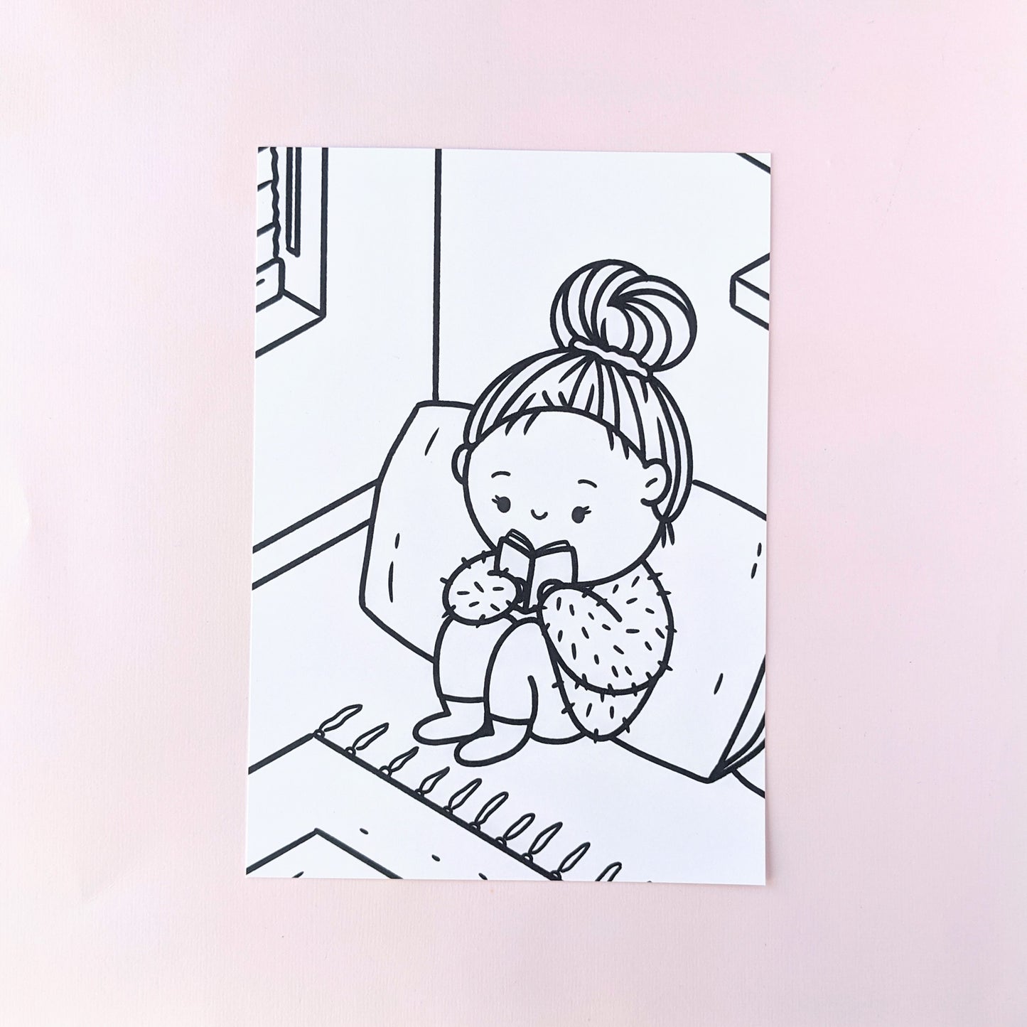 Little Reader Colouring Page