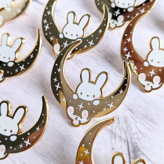 Moon Rabbit—In Loving Memory—Charity Enamel Pin