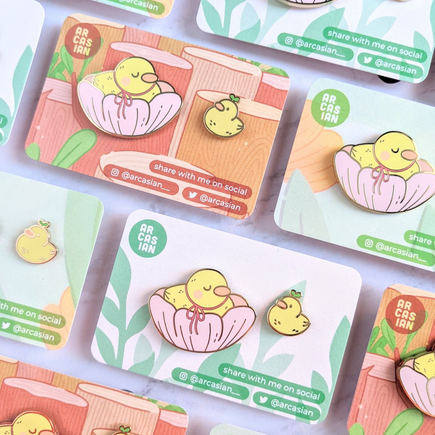 Little Ducklings Enamel Pin Set