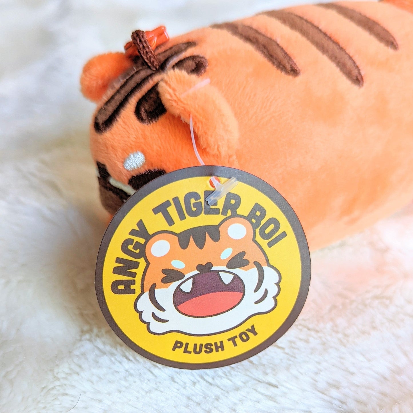 Angy Tiger Boi Keychain Plush