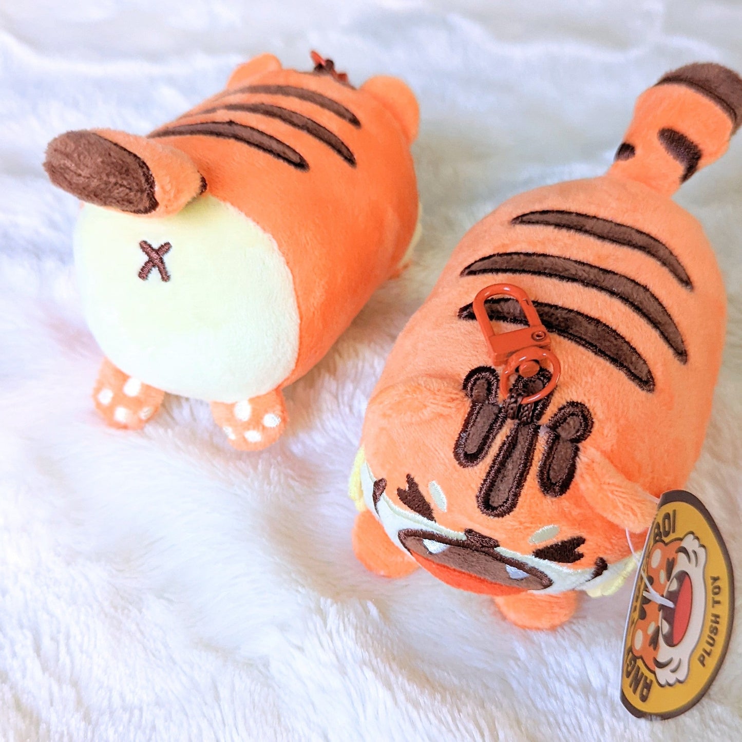 Angy Tiger Boi Keychain Plush