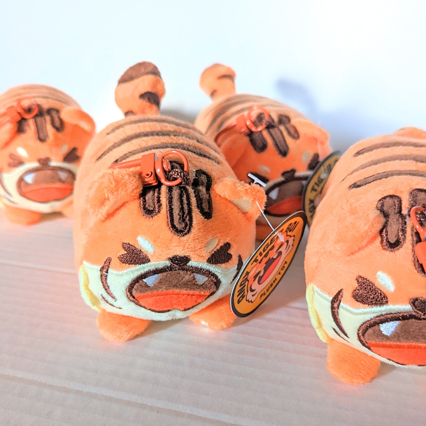 Angy Tiger Boi Keychain Plush