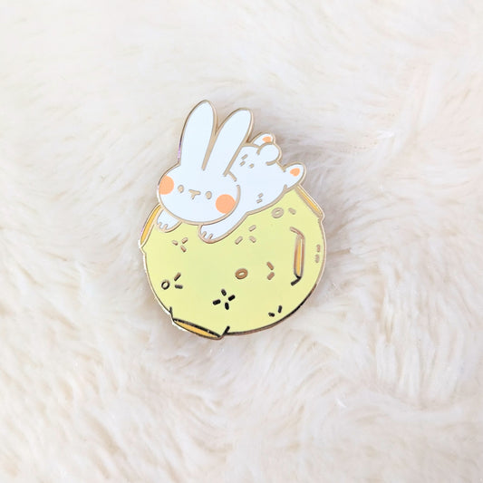 Rabbit Over the Moon Enamel Pin