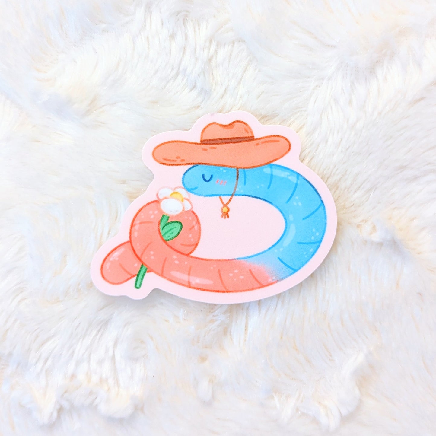 Sweet Worms Waterproof Stickers