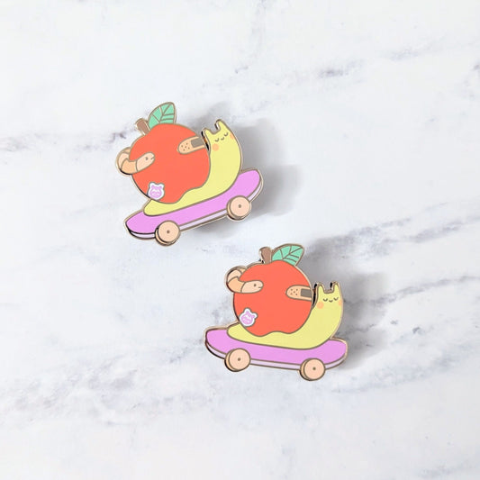 Snapple the Apple Snail Enamel Pin